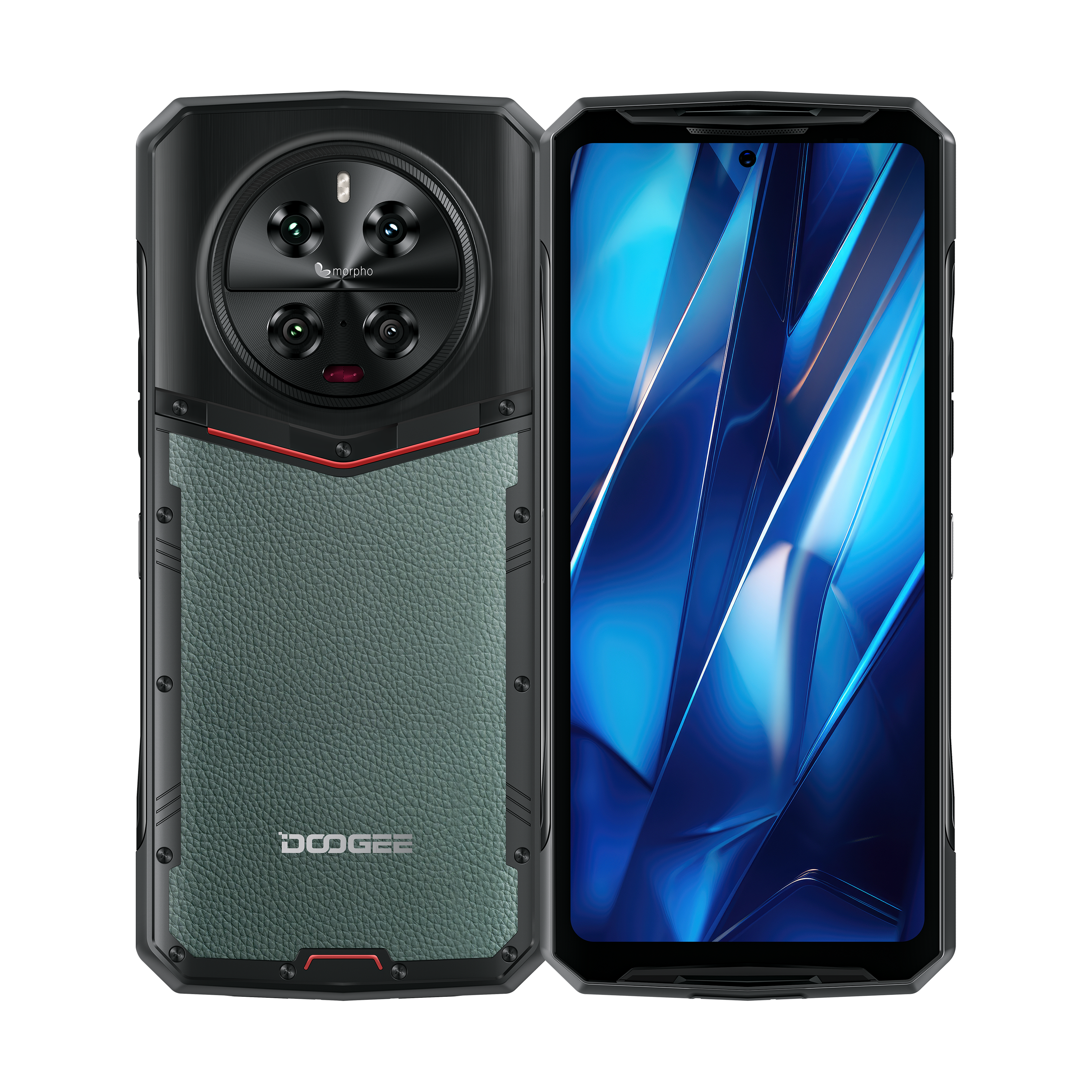 DOOGEE DK10 Teléfono robusto de 32 GB + 512 GB Cámara cuádruple Morpho AI Carga flash de 120 W