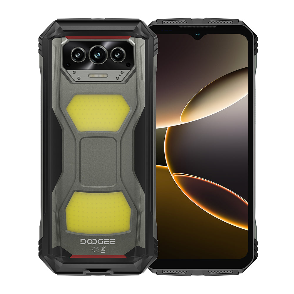 DOOGEE V Max S 22000mAh Batteria di grandi dimensioni Doppie luci da campeggio Telefono robusto Android 14