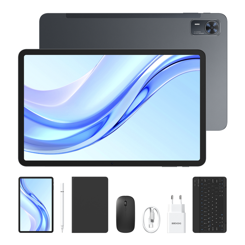DOOGEE Tablet Tab E3+ da 12 pollici, 8800 mAh, 256 GB, Android 15