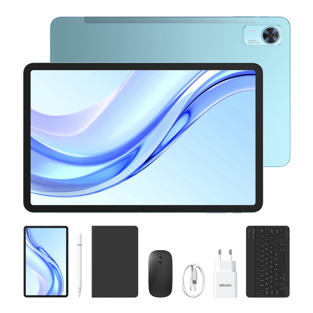 DOOGEE Tablet Tab E3+ da 12 pollici, 8800 mAh, 256 GB, Android 15
