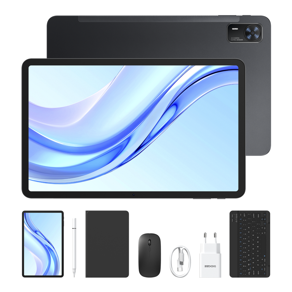 DOOGEE Tablet Tab E3+ da 12 pollici, 8800 mAh, 256 GB, Android 15